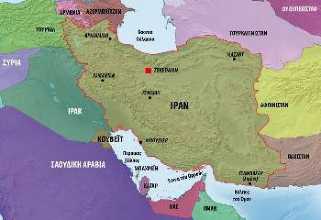 &Tau;&omicron; &epsilon;&iota;&delta;&iota;&kappa;ό &beta;ά&rho;&omicron;&sigmaf; &tau;&omicron;&upsilon; &Iota;&rho;ά&nu; &sigma;&tau;&eta;&nu; &pi;&epsilon;&rho;&iota;&omicron;&chi;ή &tau;&eta;&sigmaf; &Mu;. &Alpha;&nu;&alpha;&tau;&omicron;&lambda;ή&sigmaf;